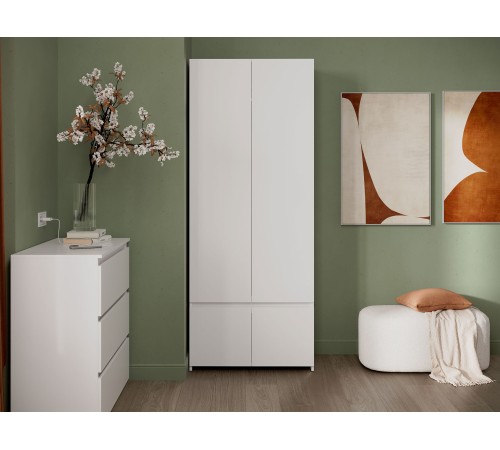 Шкаф 2 дв Милано, белый