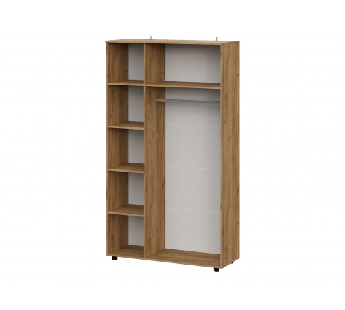 Шкаф 3 дв Кайло, дуб золотой/белый матовый