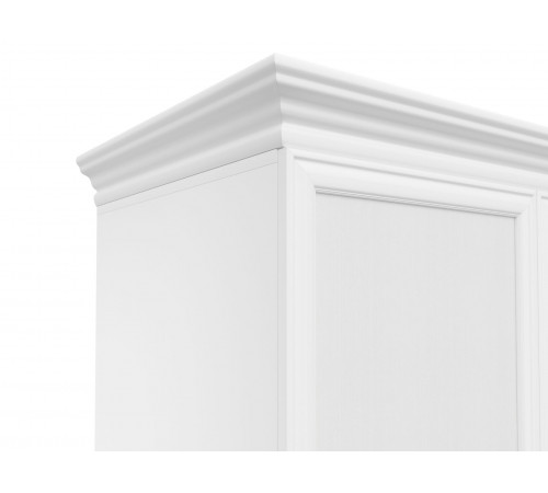 Шкаф 4 дв Азалия с зеркалом, белый