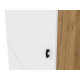 Шкаф 1 дв Кайло, дуб золотой/белый матовый