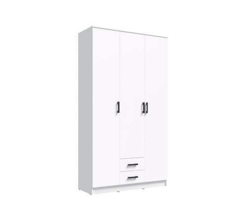 Шкаф Эко Трио 3 дв без зеркала, белый гладкий