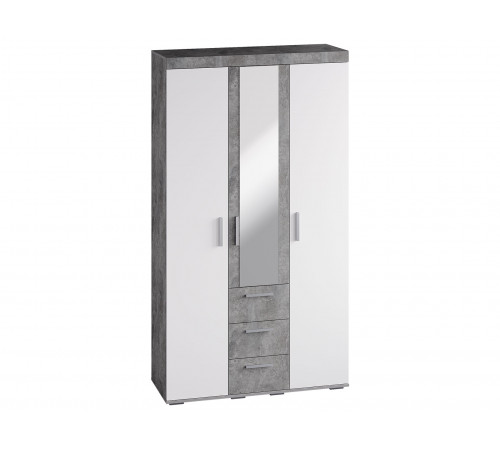 Прихожая Инстайл 2, бетон/белый