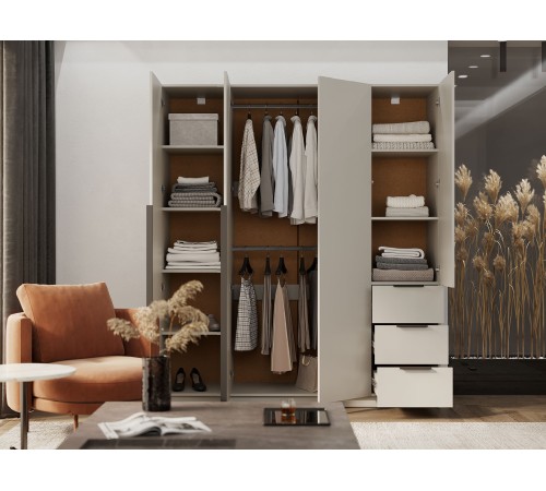 Шкаф 4 дв Вентуро, кашемир