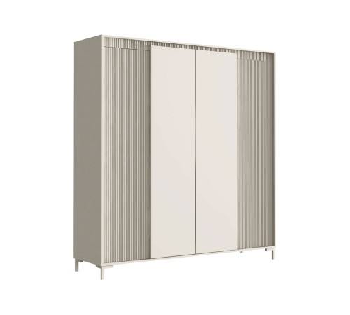 Шкаф 4 дв Свейн, кашемир серый