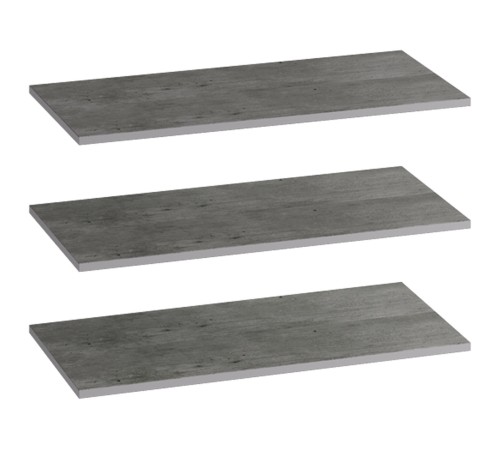 Шкаф 4 дв Инстайл с доп.полками, метрополитан грей/белый