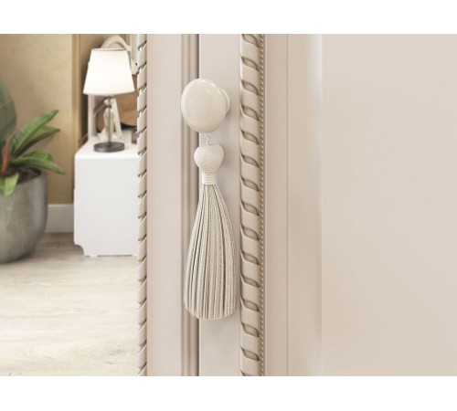 Шкаф 3-х створчатый с зеркалом Белла, белый