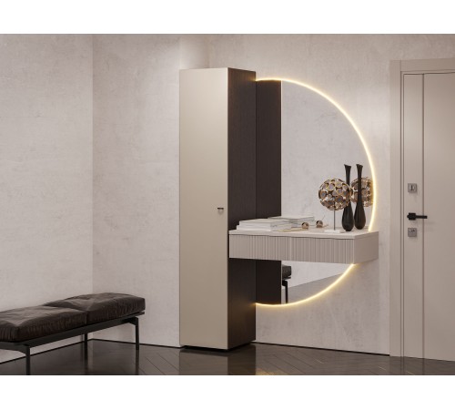 Шкаф 1 дв Гиза, дуб венге/меланж