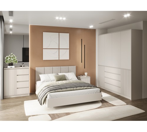 Шкаф 4 дв Мирен, кашемир