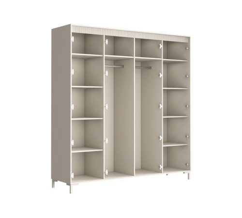 Шкаф 4 дв Свейн, кашемир серый