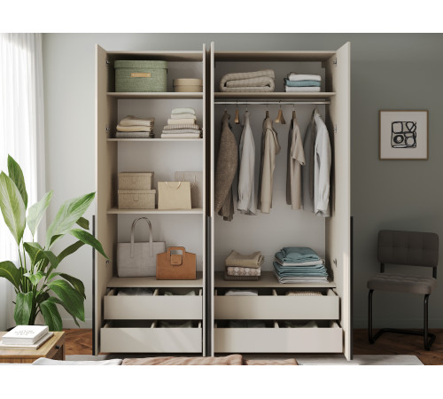 Шкаф 2 дв Сиена Нью ШК-21 (каркас), кашемир