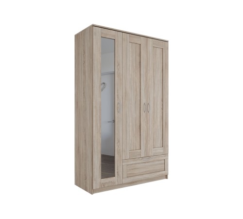 Шкаф 3 дв Сириус 117,1x190x50,2 с 1 ящ, дуб сонома Шкаф 3 дв Сириус 117,1x190x50,2 с 1 ящ, дуб сонома