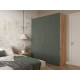 Шкаф 4 дв Ньерд, дуб вотан/можжевельник