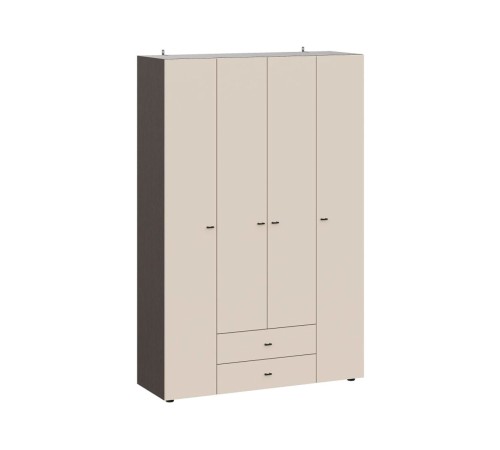 Шкаф 4 дв Гиза, дуб венге/меланж