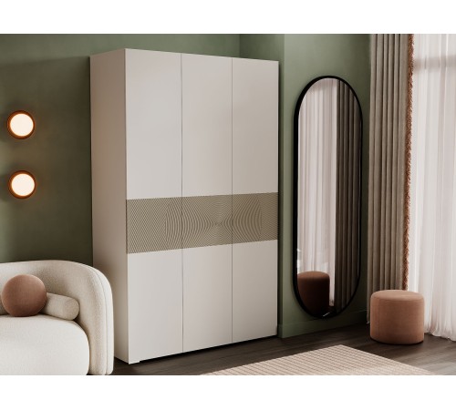 Шкаф 3 дв Атлантис, кашемир/флан матовая