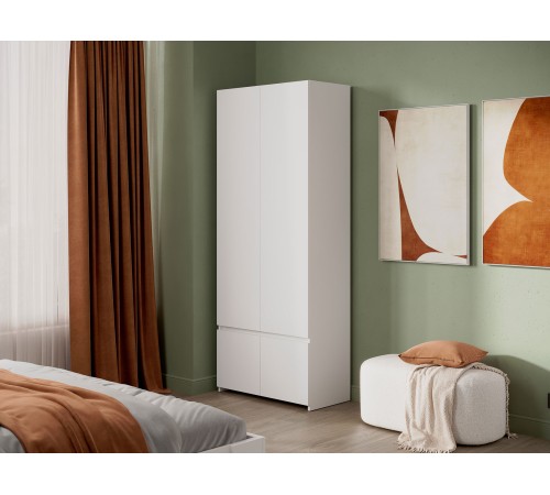 Шкаф 2 дв Милано, белый