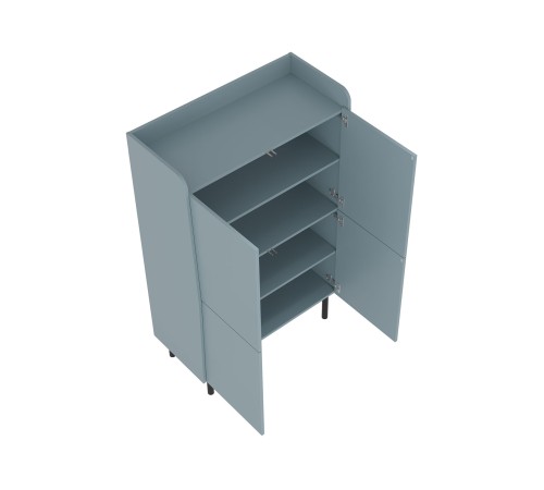 Шкаф 4 дв Бруно, дасти Грин