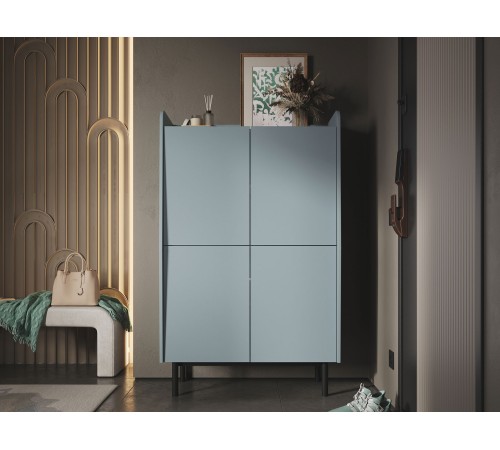 Шкаф 4 дв Бруно, дасти Грин