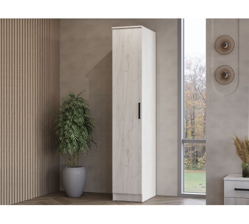 Набор распашных шкафов Фиеста 5 с доп.полками, дуб крафт белый