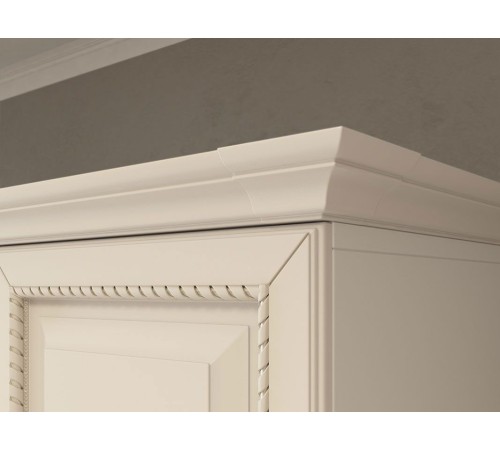 Шкаф 3-х створчатый с зеркалом Белла, белый