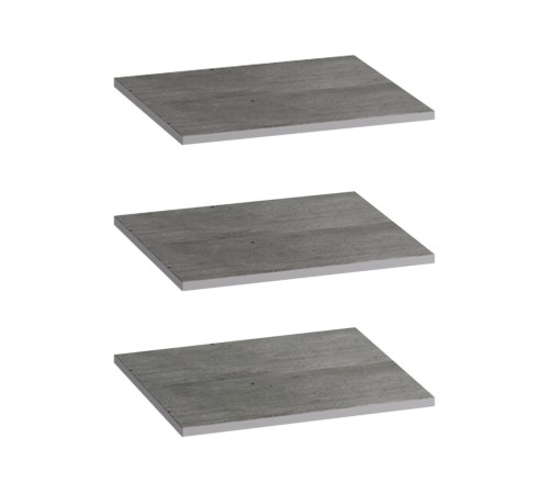 Шкаф 3 дв Инстайл, метрополитан грей/белый