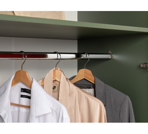 Шкаф 3 дв Марион 16.340.03, дымчатый Зеленый/олива шагрень