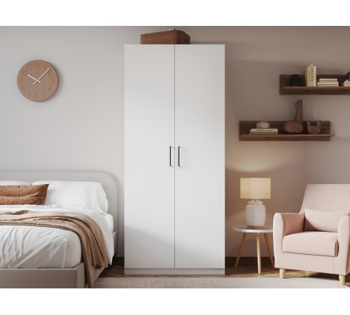 Шкаф 2 дв Сиена ШК-22 с полками и ящ, белый