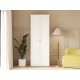 Шкаф 2 дв Ванесса, белый/золото