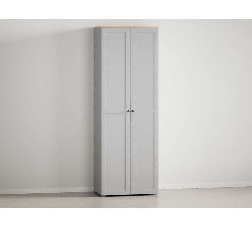 Шкаф 2 дв Хеминг 229,6х80х54,3, серый