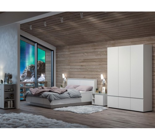 Шкаф 3 дв Одри, белый