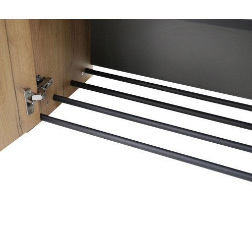 Шкаф 3 дв Ольга-Лофт 33, дуб крафт золотой/темно-серый