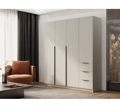 Шкаф 4 дв Вентуро, кашемир