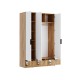 Шкаф 3 дв Ивис, дуб крафт золотой/белый