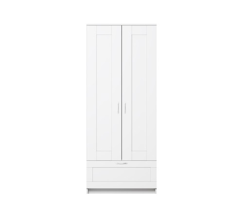 Шкаф 2 дв Сириус 78,2x190x50,2 с 1 ящ, белый Шкаф 2 дв Сириус 78,2x190x50,2 с 1 ящ, белый