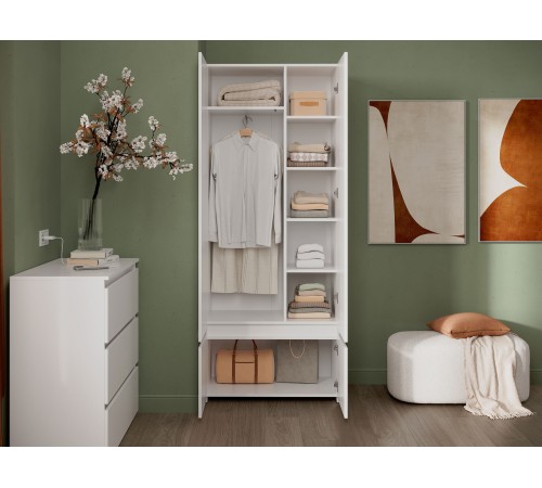 Шкаф 2 дв Милано, белый