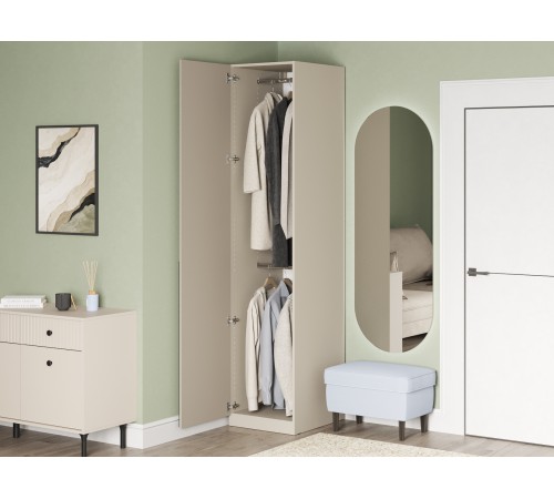 Шкаф 1 дв Сиена Нью ПН-10, кашемир