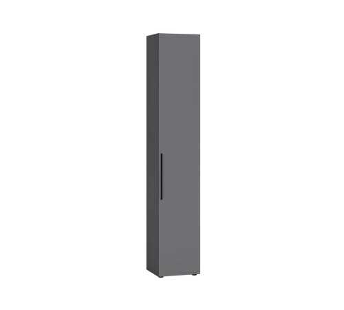 Распашной шкаф Эйр 1 дв, серый графит