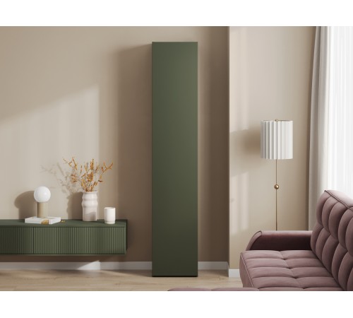 Шкаф 1 дв Амели без фрезеровки, оливковый базальт