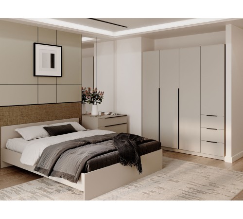 Шкаф 4 дв Вентуро, кашемир