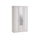 Шкаф 3-х створчатый с зеркалом Белла, белый