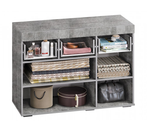 Прихожая Инстайл 2, бетон/белый