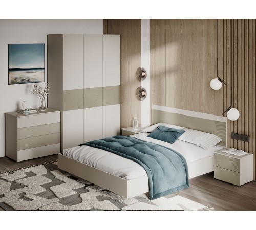 Шкаф 3 дв Атлантис, кашемир/флан матовая