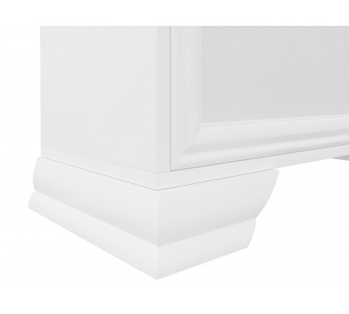 Шкаф 4 дв Азалия с зеркалом, белый