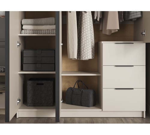 Шкаф 3 дв Вентуро, кашемир