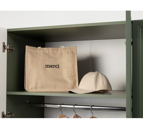 Шкаф 3 дв Марион 16.340.03, дымчатый Зеленый/олива шагрень