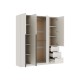 Шкаф 4 дв Вентуро, кашемир