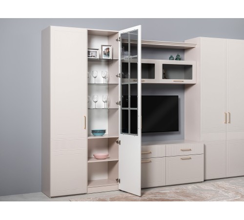 Шкаф-витрина Ричфорд 16.396, кашемир/моно керамика