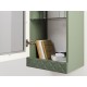 Шкаф навесной Марион 16.334, дымчатый зеленый/олива шагрень