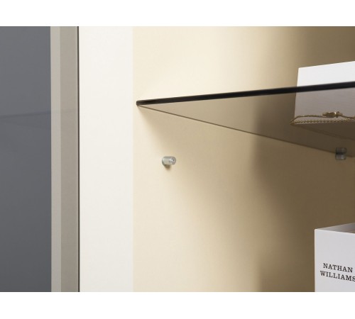 Шкаф-витрина 1 дв Марион 16.397.01, слоновая кость