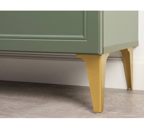 Шкаф-витрина 2 дв Марион 16.397.02, дымчатый зеленый/олива шагрень