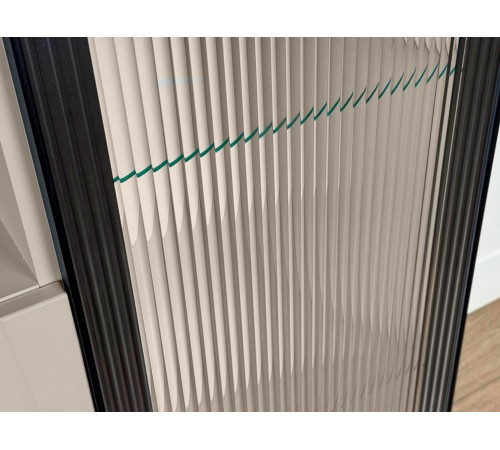 Комод Рич со стеклом, кашемир/фрапучино матовый/черный